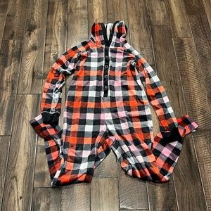 Jenni by Jennifer Moore Hooded Unionsuit Onsie‎ Pajamas Size XS
